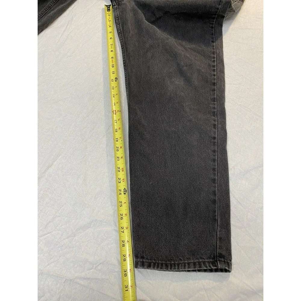 Levi's 550 Relaxed Fit Jeans Men's 40x30 Black Gray Tapered Leg Denim